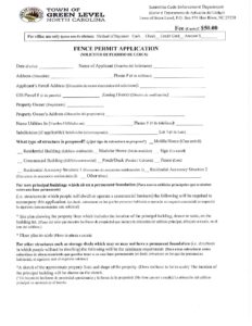 freehold township fence permit
